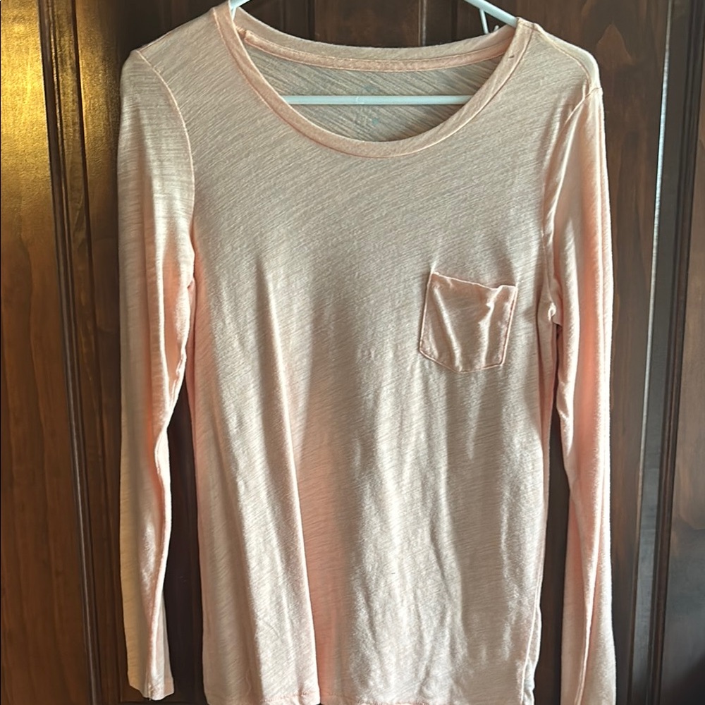 Arie M Peach Long Sleeve Tee